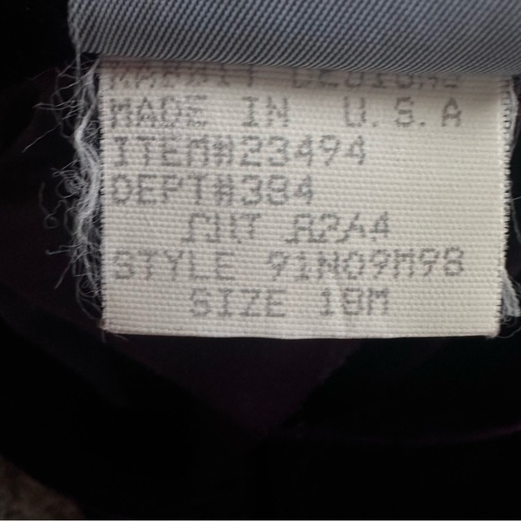 Rabbit Rabbit Rabbit Designs Velvet Tunic Shirt Jacket Plum Eggplant Size 18M - Picture 8 of 10